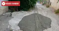 Yeşilyurt’ta Yola Dökülen Beton Tepki Çekti!