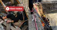 Kaldırımda Yürüyen Kadın İnşaat Temeline Düştü!