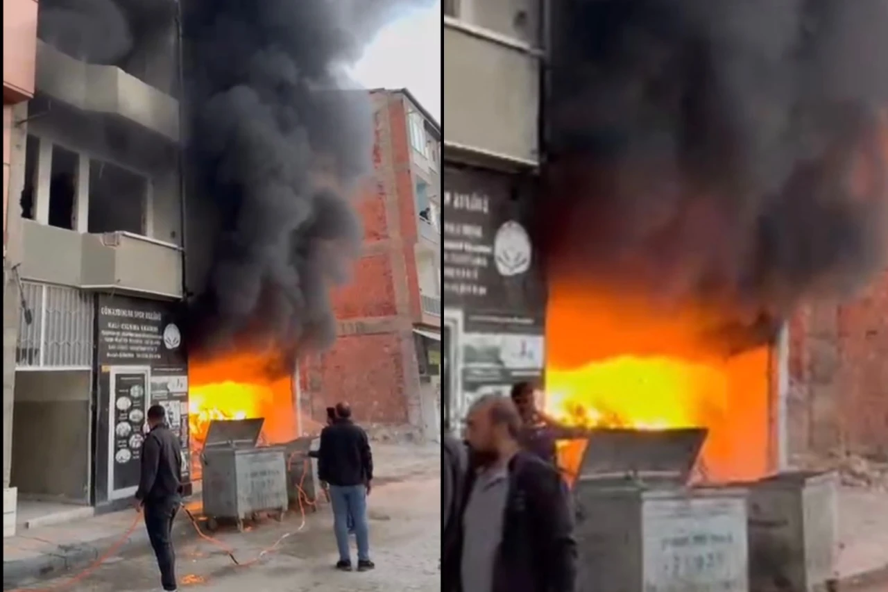 Niyazi Mahallesi'nde Terkedilmiş İş Yeri Alev Aldı!