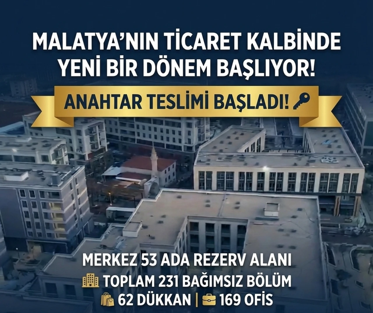 Malatya'nın Kalbinde Dönüşüm: 231 İş Yerinin Anahtarı Teslim Ediliyor