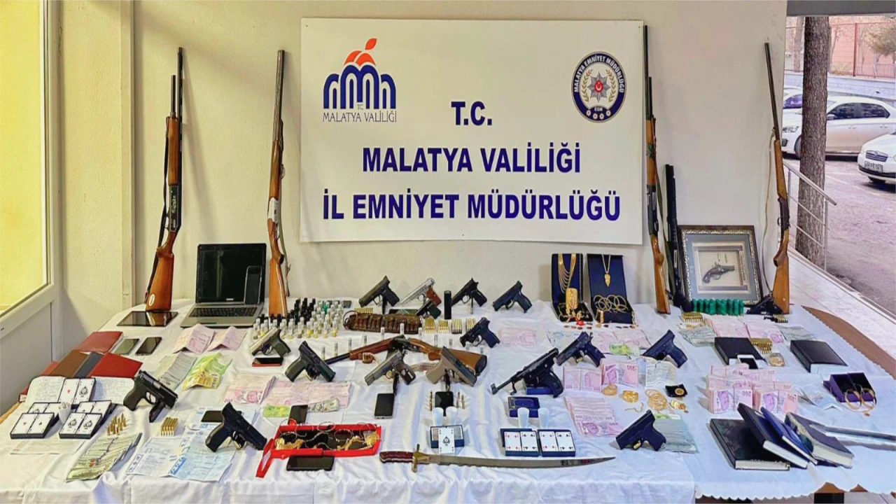 Malatyada Yağma Tefecilik Ve Kumar Operasyonunda 36 Şüpheli Yakalandı