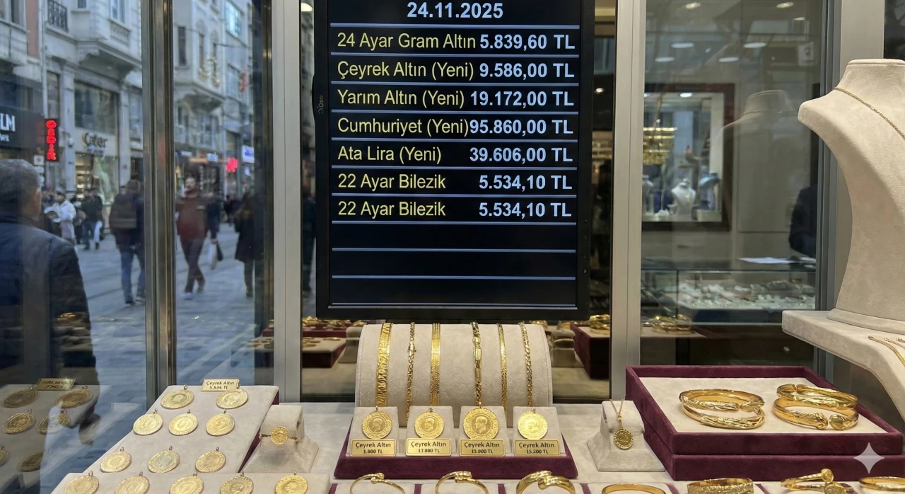 24 Kasım Altın Fiyatları: Gram, Çeyrek ve Bilezik Kaç TL?