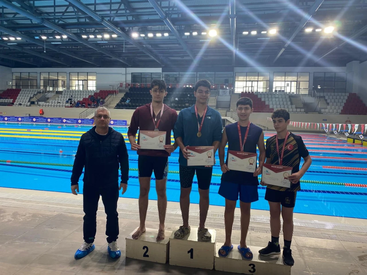 Malatya’da Havuzun Şampiyonları Belli Oldu: Kulaçlar Zafere Atıldı