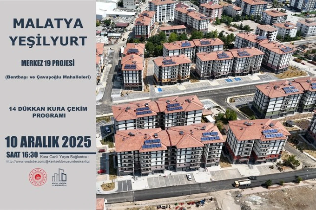Malatya'da Esnafa Müjde: Merkez 19 Projesi'nde Kura Heyecanı Bugün