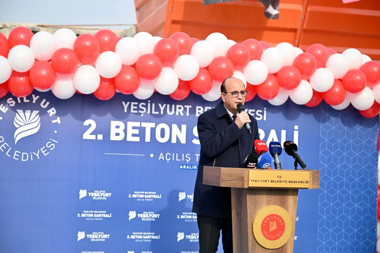 Yeşilyurt'tan 70 Milyonluk Dev Yatırım: 2. Beton Santrali Açıldı