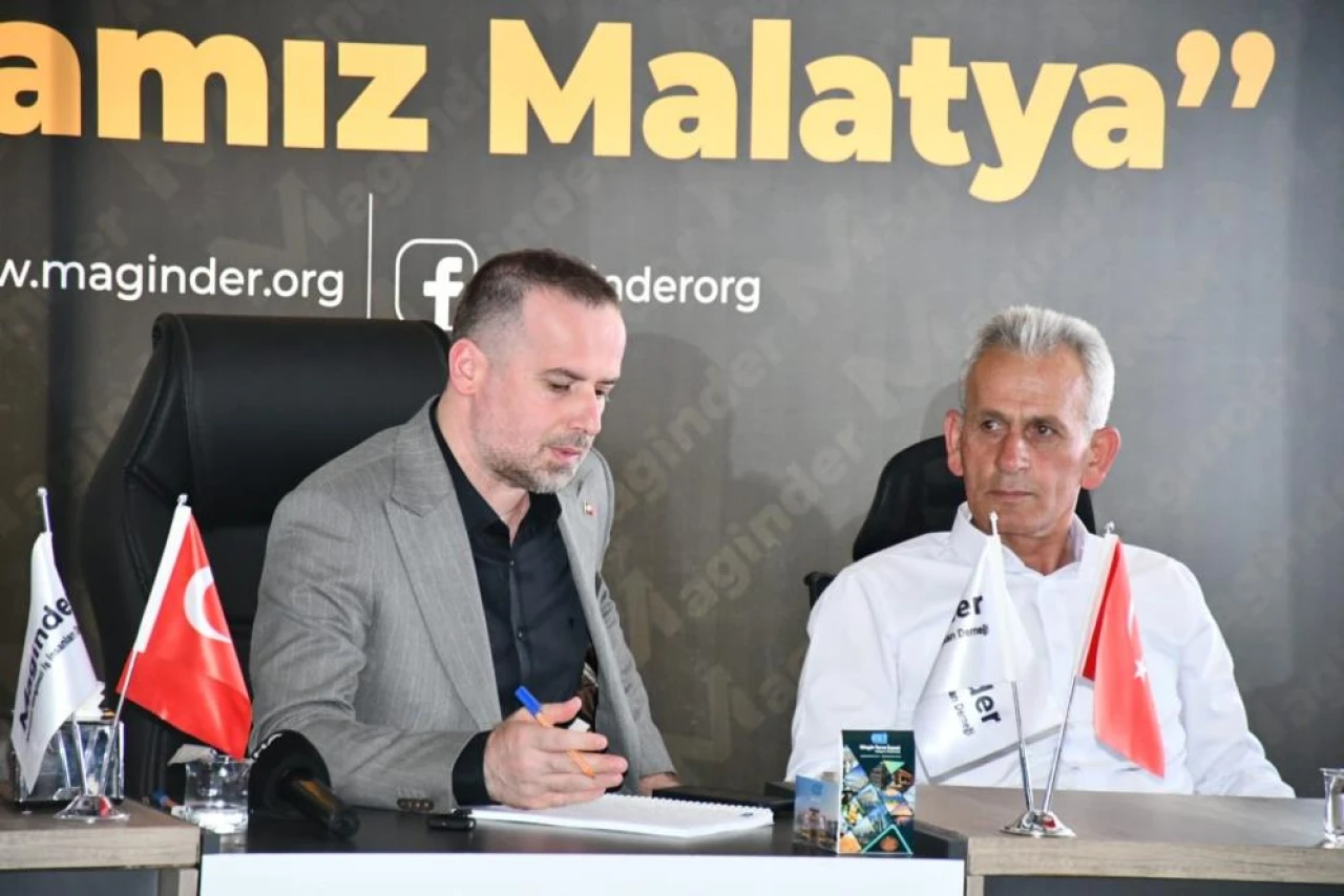 Doğanşehir Muhtarları MAGİNDER Başkanı Karademir'le bir araya geldi