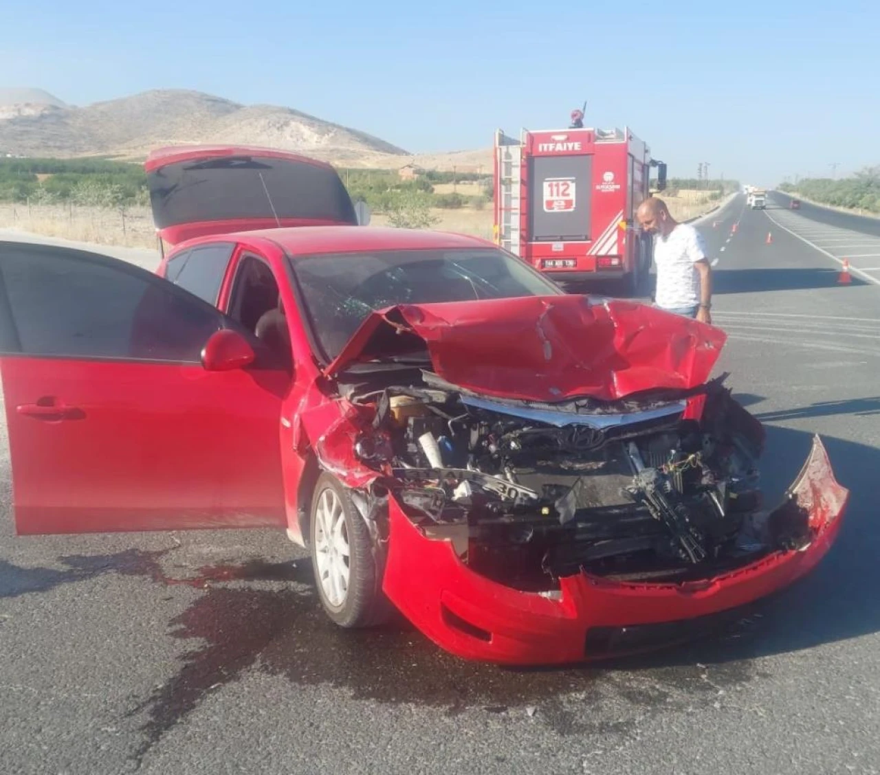 Malatya'da tır ile otomobil çarpıştı: 4 yaralı