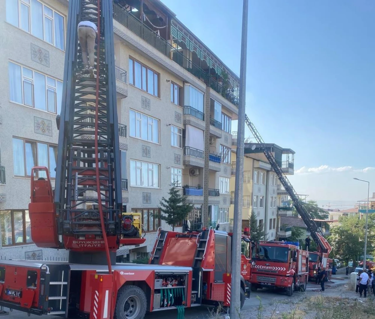 Malatya'da ev yangını
