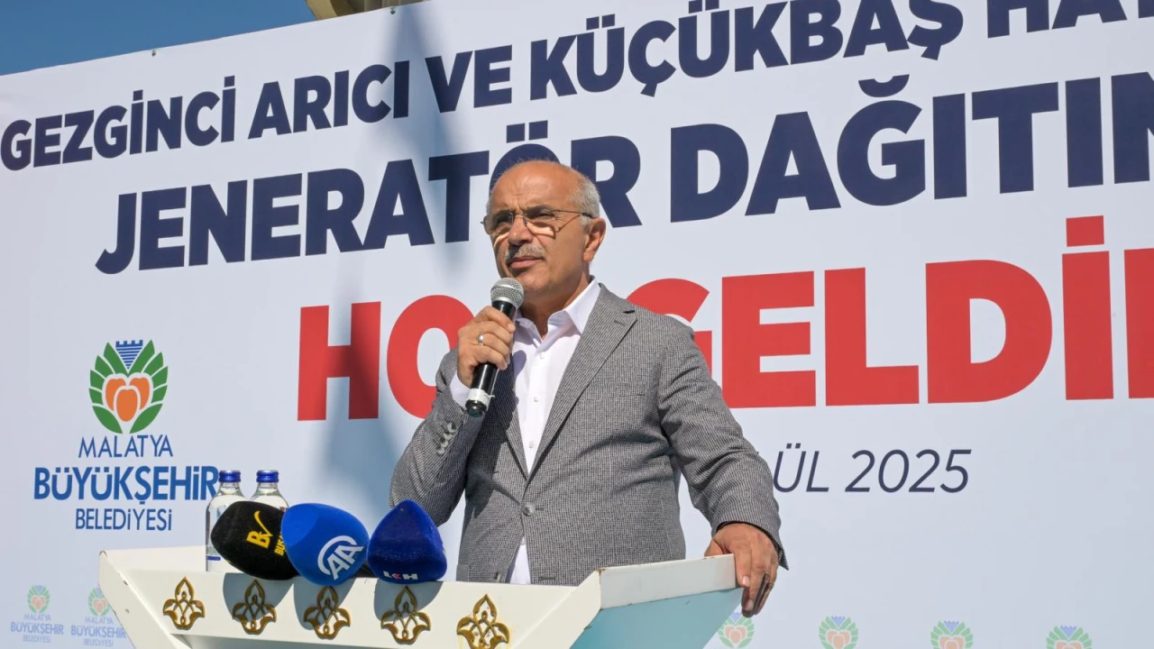 Malatya'da Üreticilere Jeneratör ve Sıvat Desteği