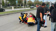 Malatya’da Otomobilin Çarptığı Motosiklet Sürücüsü Yaralandı