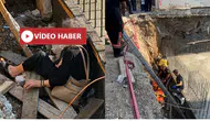 Kaldırımda Yürüyen Kadın İnşaat Temeline Düştü!