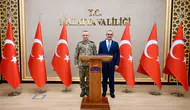 Görevi Devralan Korgeneral Yaralı'dan Vali Yavuz'a Ziyaret