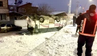 Buzlanma Kazası: İşçi Servisi Alt Yola Uçtu, 9 Yaralı