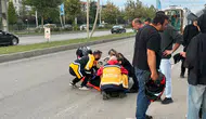 Malatya’da Otomobilin Çarptığı Motosiklet Sürücüsü Yaralandı
