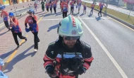 Malatya’daki Maratonda İtfaiyeciden 20 Kiloluk Ekipmanla Farkındalık