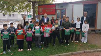 Malatya’da Minik Ressamlar Cumhuriyet Coşkusunu Resimlerine Yansıttı
