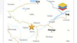 Malatya'nın Pütürge İlçesinde 3,2 Büyüklüğünde Deprem