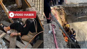 Kaldırımda Yürüyen Kadın İnşaat Temeline Düştü!