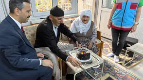 Battalgazi'de Yaşlılar Günü'nde Anlamlı Sürpriz Ziyaret