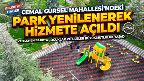 Cemal Gürsel Mahallesi'ndeki Park Yenilenerek Hizmete Açıldı
