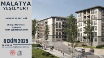Malatya’da 535 Konut İçin Kentsel Dönüşüm Kura Çekimi 8 Ekim’de
