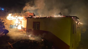 Hekimhan’da Gece Yarısı Yangın Paniği