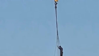 TOKİ şantiyesinde tehlikeli anlar