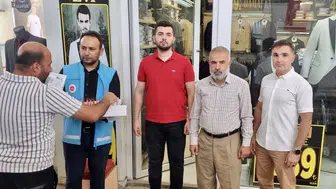 Müftülükten Geçici Ticaret Merkezi Esnafına Mevlid Ziyareti