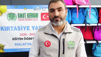 Malatya Umut Kervanı Derneği'nden 100 Öğrenciye Kırtasiye Yardımı