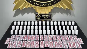 Malatya'da Uyuşturucu Operasyonu: 3 Bin 601 Hap Ele Geçirildi