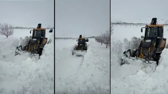 Darende’de Kar Mücadelesi: Akbaba’da Kar 2 Metreye Yaklaştı