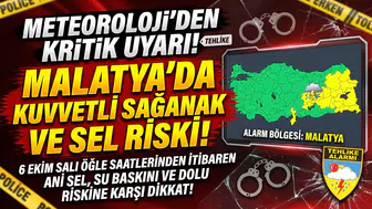 Meteoroloji'den Uyarı: Malatya'da Kuvvetli Yağış Bekleniyor