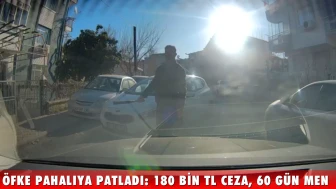 Malatya'da Öfkeli Sürücüye 180 Bin TL Ceza ve 60 Gün Trafikten Men