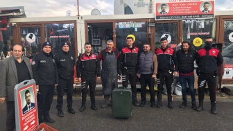 Esnaftan Polise Sürpriz Kutlama: Şüpheli Çanta İhbarı Pastalı Çıktı