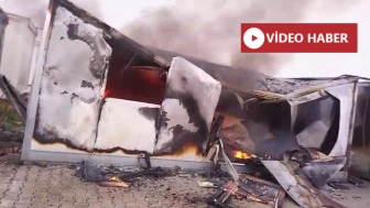 Malatya Samanköy konteyner kentte korkutan yangın çıktı