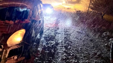 Darende Ayvalı Mevkiinde Kar Yağışı Ulaşımı Olumsuz Etkiledi