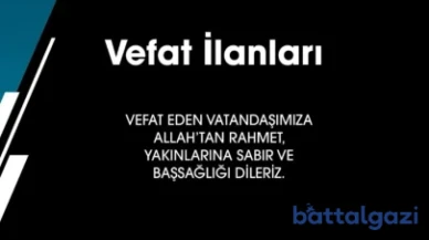 Malatya'da Bugün Vefat Edenler (30 Kasım 2025): İşte Defin Listesi