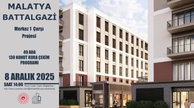 Malatya'da Kura Heyecanı: Merkez 1 Çarşı Projesi'nde 130 Konut Teslim