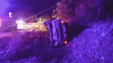 Doğanşehir’de otomobil şarampole devrildi: 4 yaralı