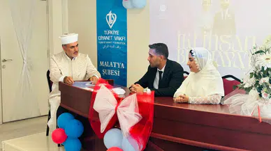 Malatya'da "İki İnsan Bir Hayat" Projesiyle Çifte Nikâh