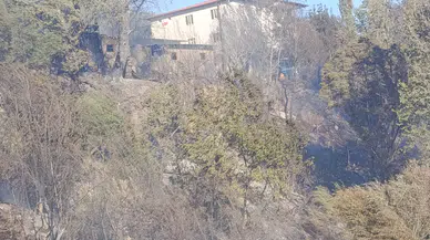 Darende'deki yangın kontrol altına alındı: 2 ahır yandı,