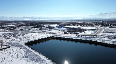 Battalgazi Beyaza Büründü: Tarih ve Doğa Kar Altında Görüntülendi