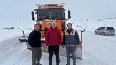 Doğanşehir’de Karla Mücadele Ekiplerine Kaymakam Sungur’dan Ziyaret