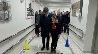 Bakan Tekin Malatya’da Beyaz Bastonla Yürüdü: Farkındalık Mesajı