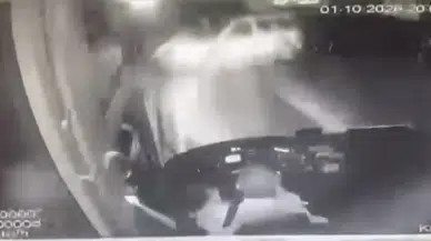 Karı Kocanın Hayatını Kaybettiği Kaza Kamerada