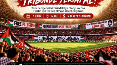 Yeşilyurtspor- Siirt Spor Maçında Gazze'ye Destek Mesajı Verilecek