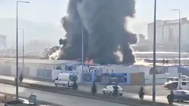 Malatya’da Şantiyede Korkutan Yangın: 24 Konteyner Kül Oldu