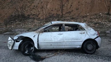 Doğanşehir’de yağış kazayı beraberinde getirdi: Otomobil takla attı!