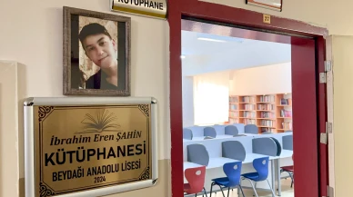 Depremde ölen İbrahim Eren’in adı okul kütüphanesinde yaşatılacak