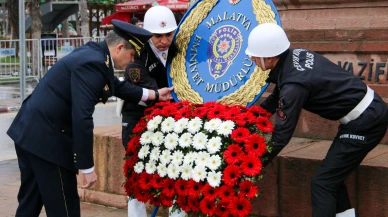 Malatya’da Polis Haftası Kutlamaları: Atatürk Anıtı’na çelenk sunuldu